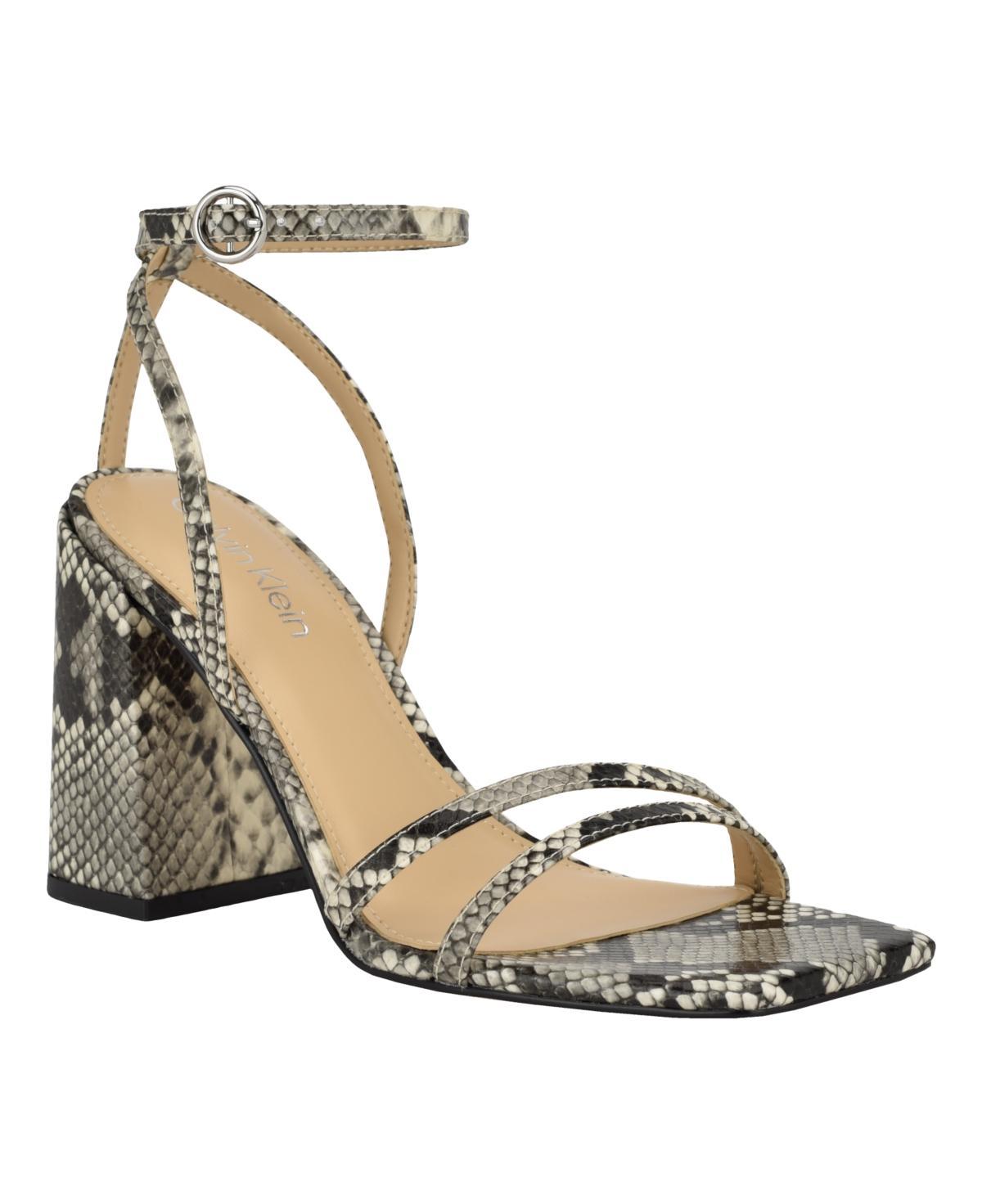 Calvin Klein Sassa (Light Natural Patent) Women's Sandals Product Image