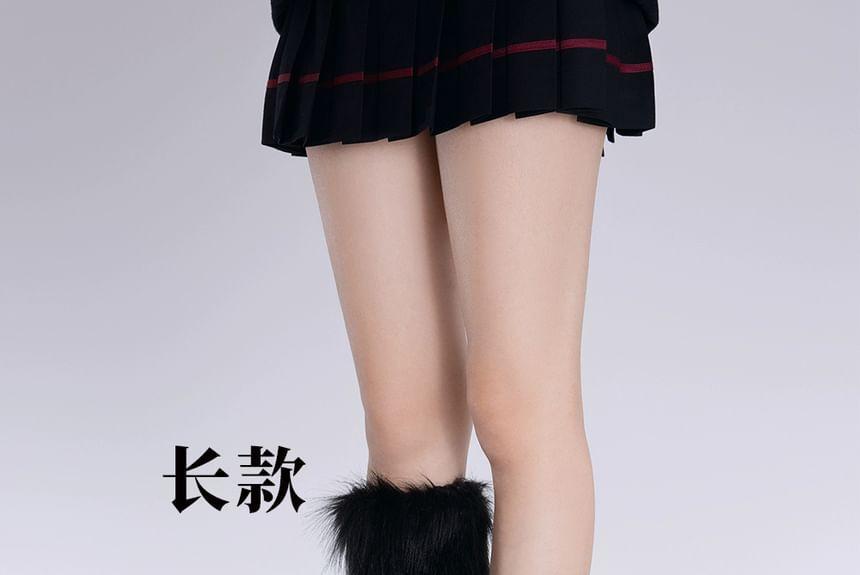 Plain Fluffy Leg Warmers Product Image