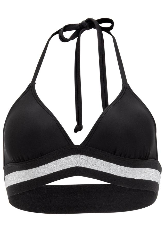 Triangle Bikini Top - Black Beauty Product Image