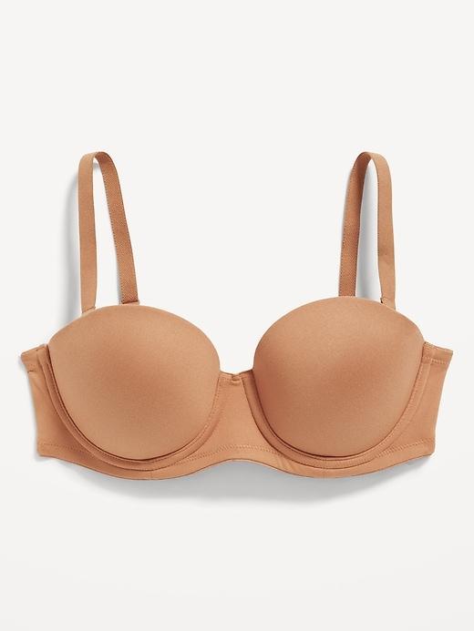 Low-Coverage Convertible Strapless Underwire Bra Product Image