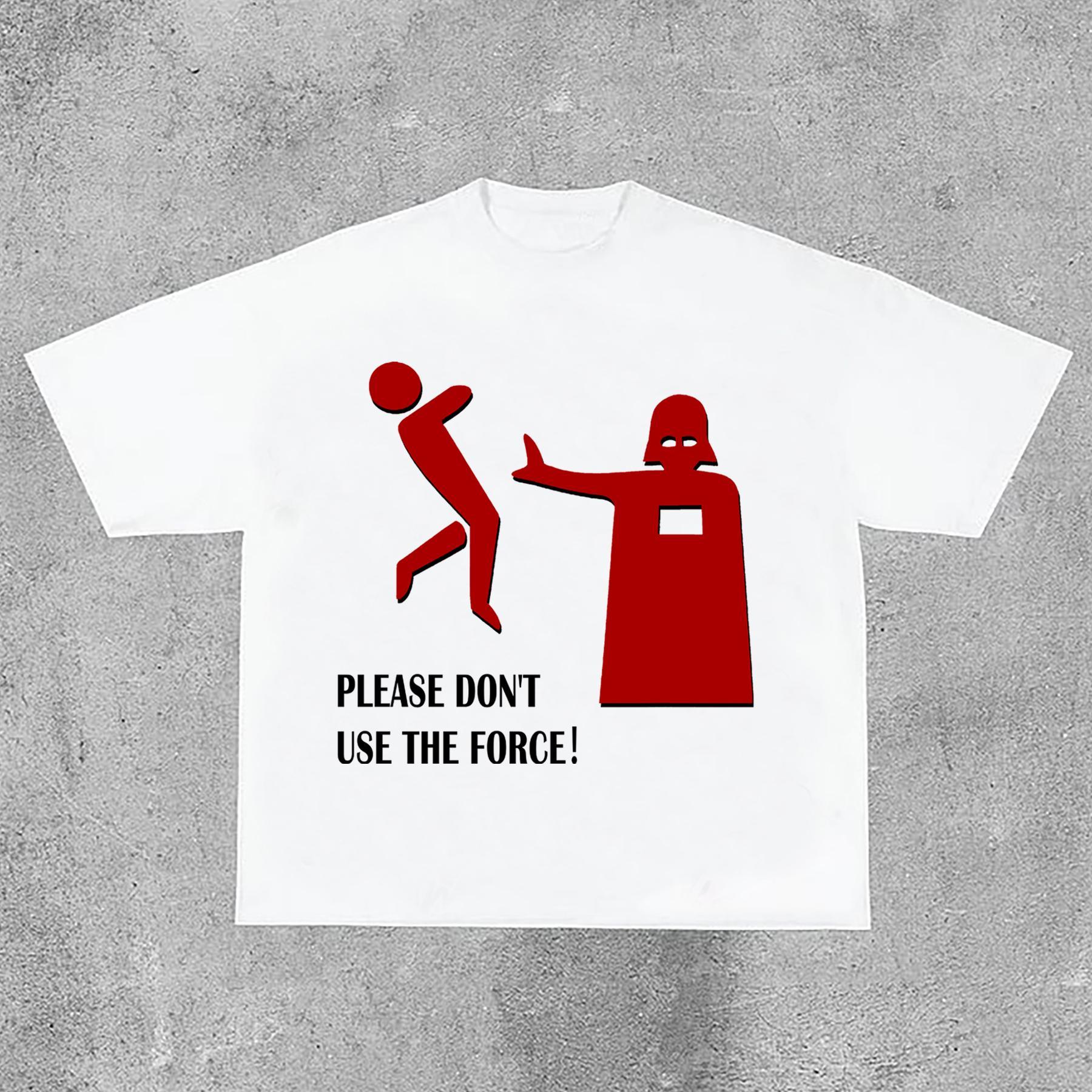 Sopula Vintage Don't Use The Force Graphic Cotton T-Shirt Product Image