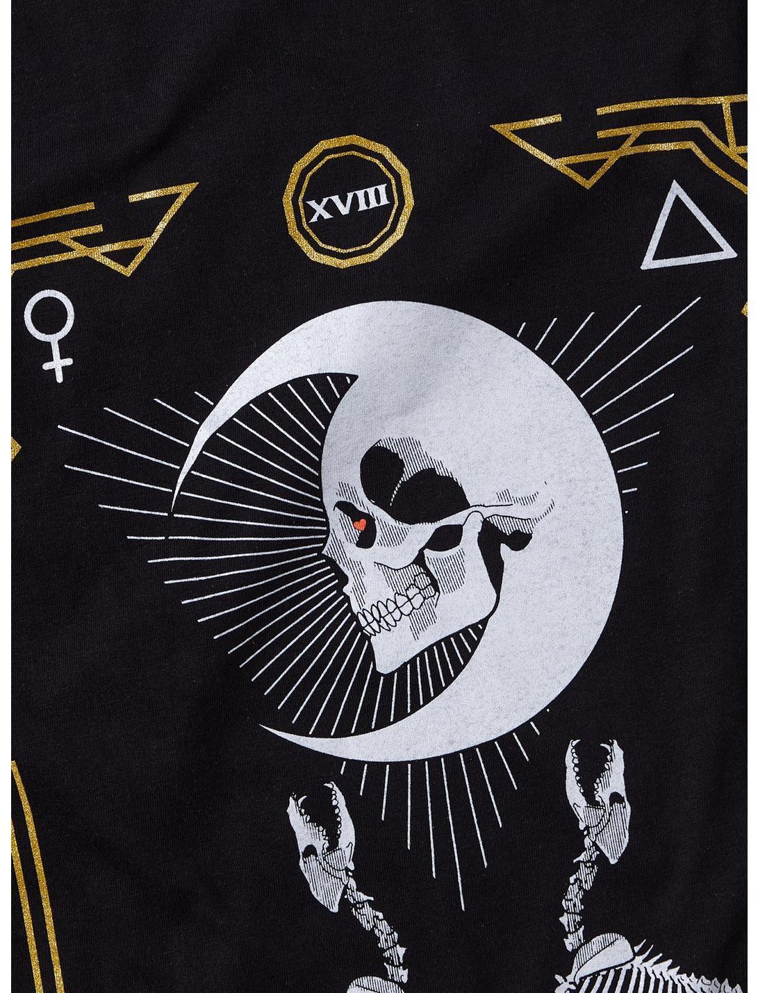 Cloak Tarot Moon Glitter T-Shirt Product Image