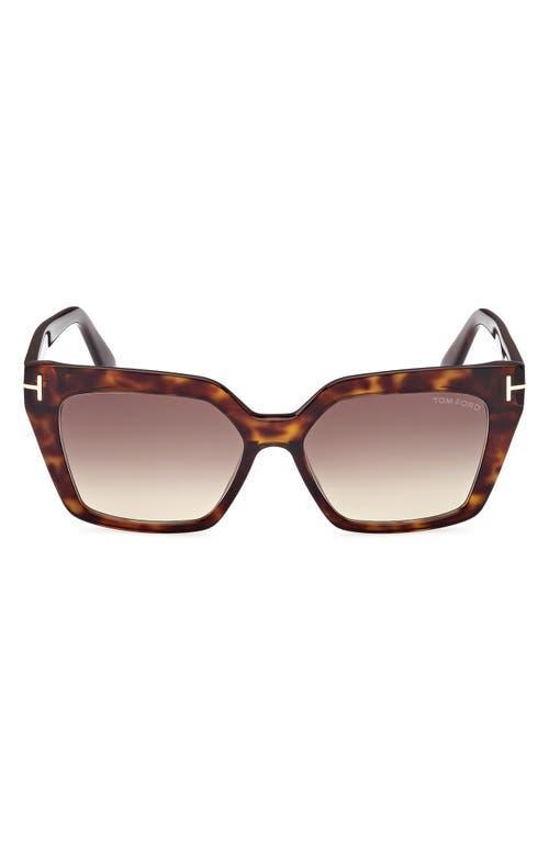 TOM FORD Winona 53mm Gradient Cat Eye Sunglasses Product Image