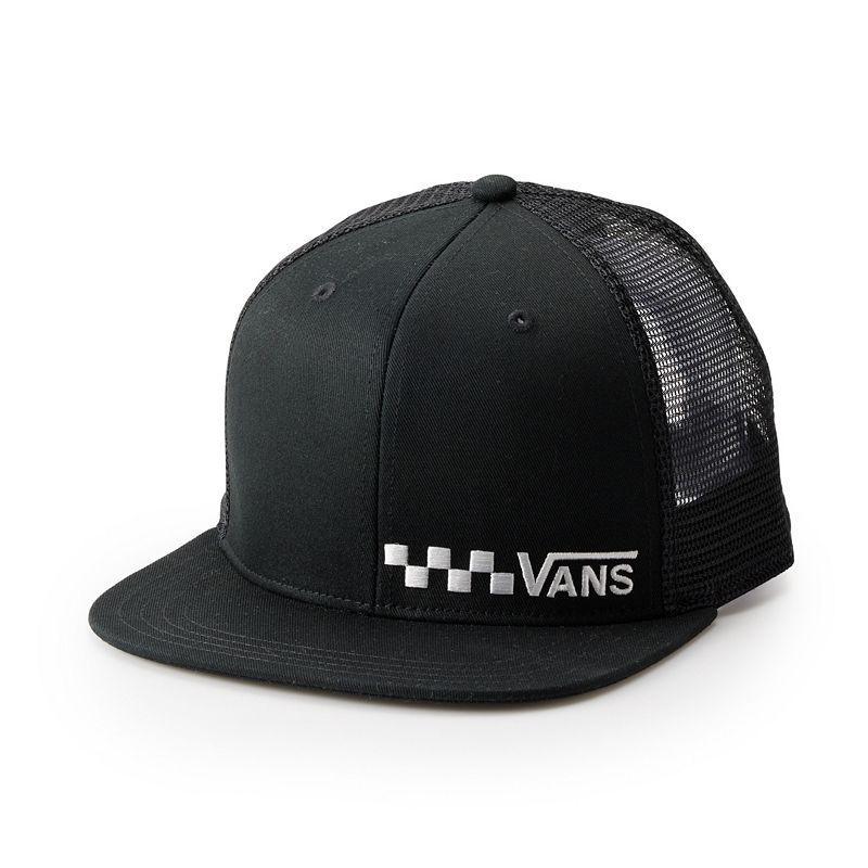 Vans Mens Logo Snapback Hat, Black Product Image