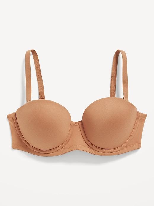 Low-Coverage Convertible Strapless Underwire Bra Product Image