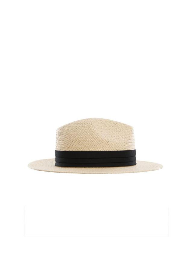 MANGO - Natural fibre ribbon hat - One size - Women Product Image