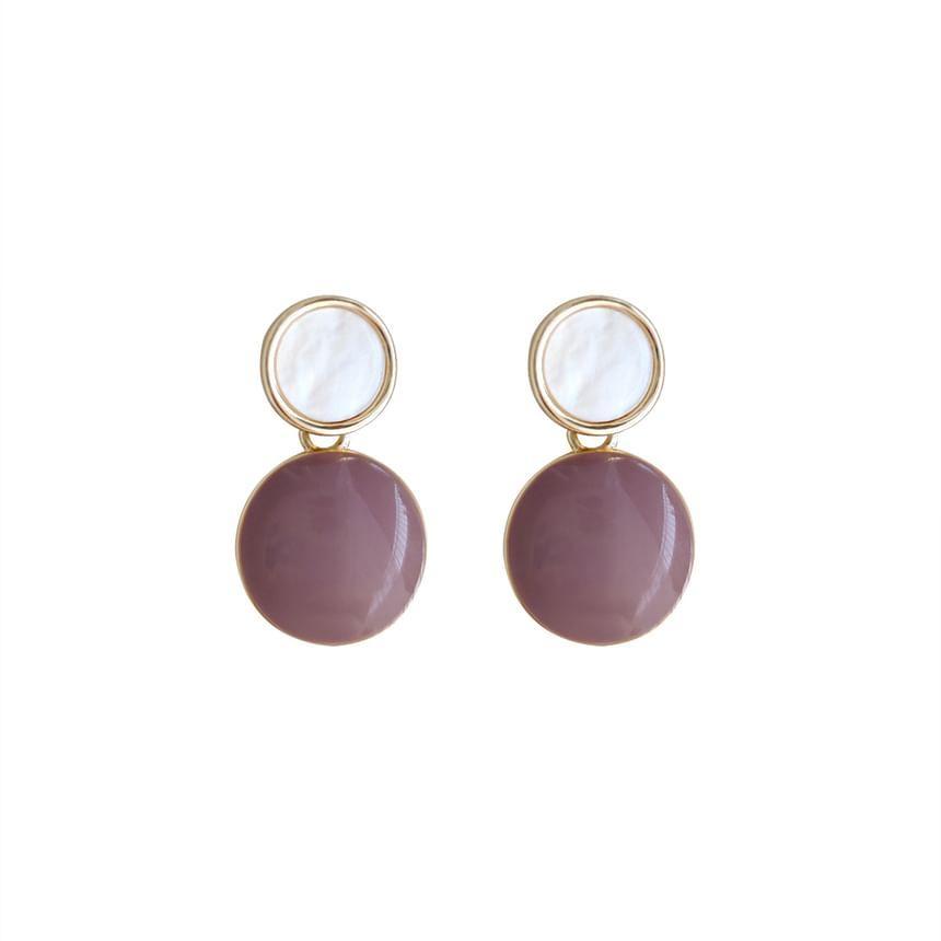 925 Sterling Silver Two Tone Drop Earring Product Image