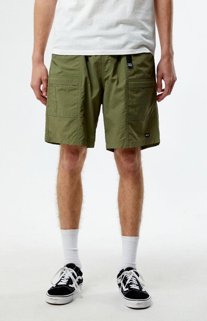 Obey Mens Route Nylon Shorts Product Image