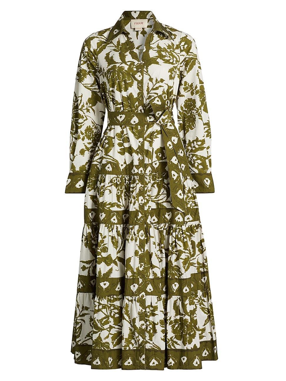 Womens Shelby Floral Cotton Shirtdress Product Image