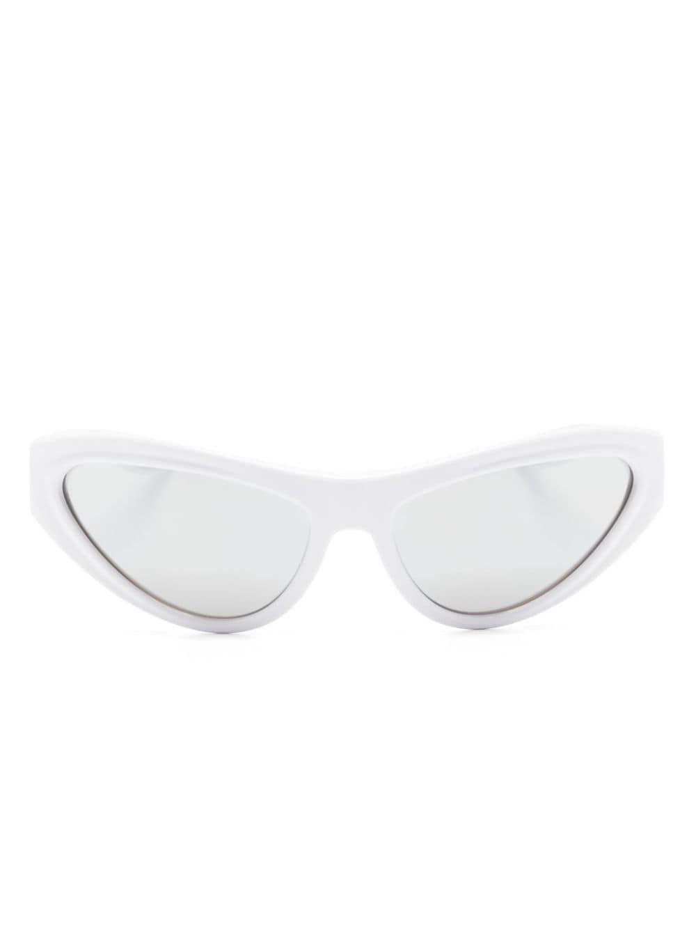 Shield-frame Tinted Sunglasses In White product image