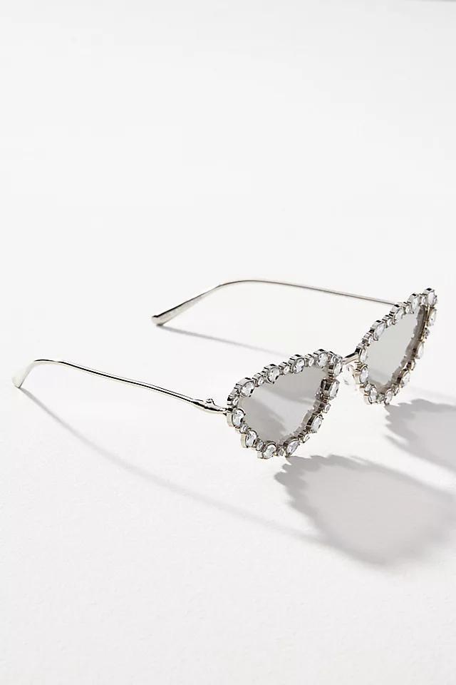 Rhinestone Deco Wire Sunglasses Product Image