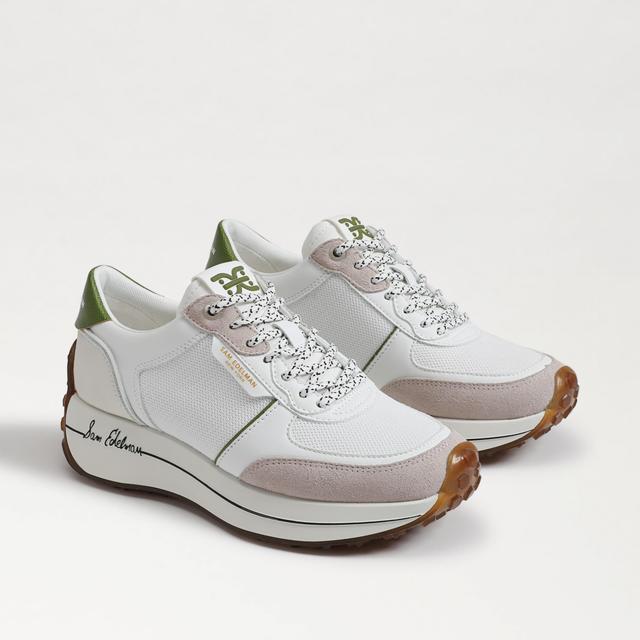 Sam Edelman Jayce Platform Sneaker Lily White / Matcha Product Image