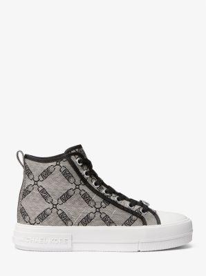 Evy Empire Logo Jacquard High-Top Sneaker Product Image