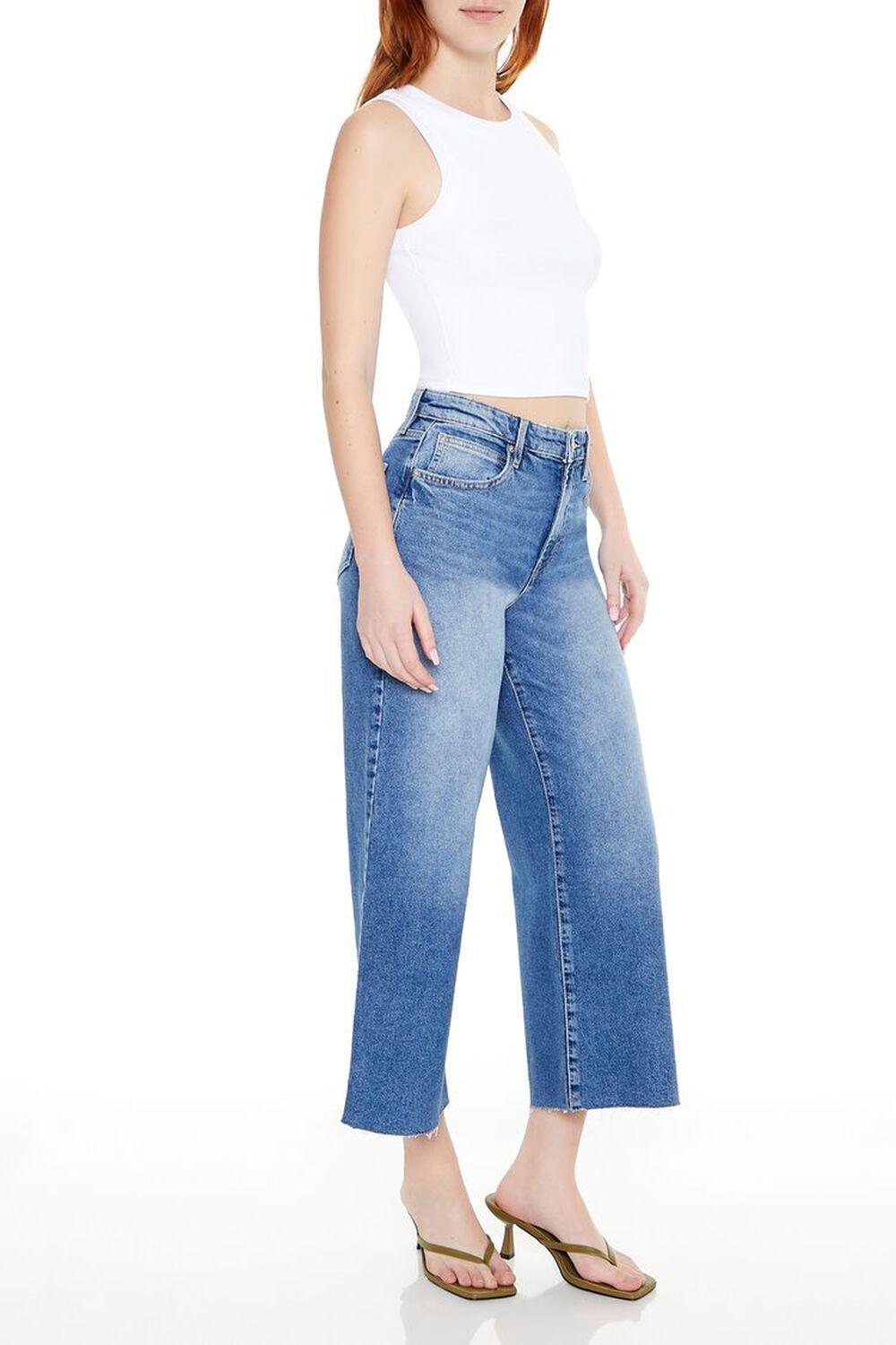 Cropped Wide-Leg Jeans | Forever 21 Product Image