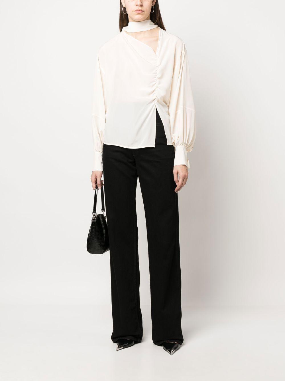 Scarf Neck Blouse In Nude Product Image