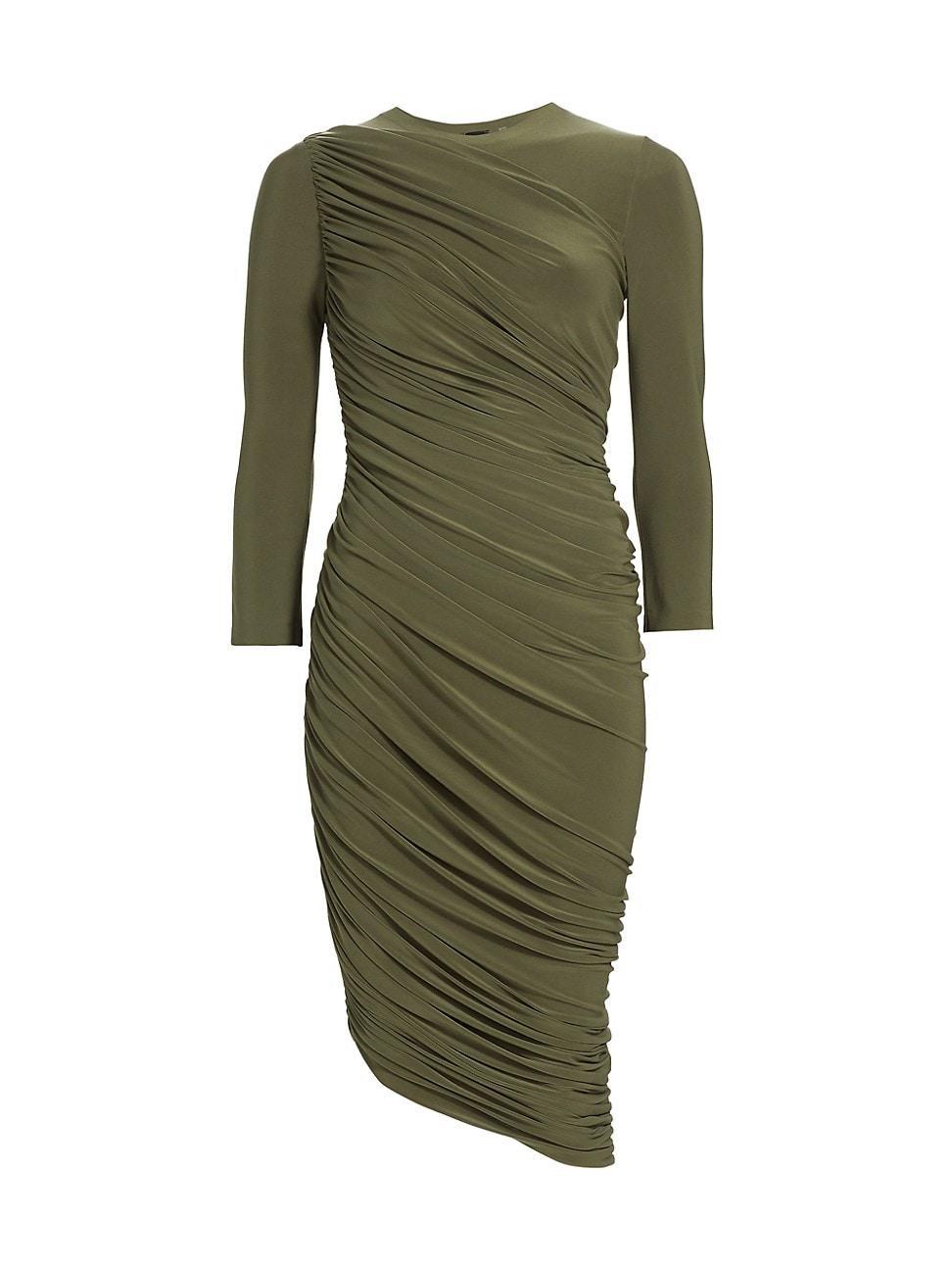 Womens Diana Shirred Jersey Knee-Length Dress Product Image