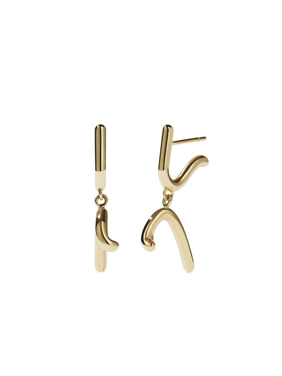 Womens Paradis Sculpture 9K Gold-Plated Drop Earrings Product Image