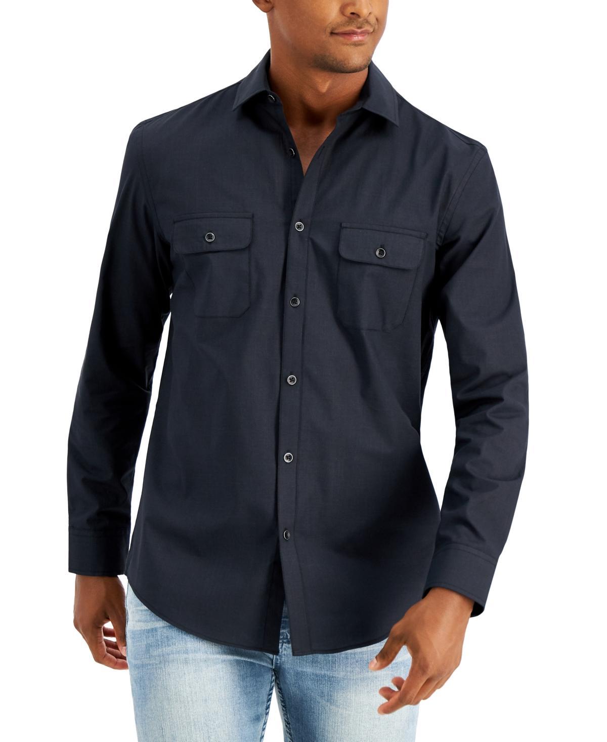 Alfani Mens Regular-Fit Solid Shirt, Created for Macys Product Image