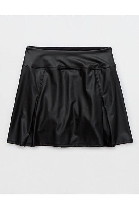 OFFLINE By Aerie Real Luxe Faux Leather Mini Skirt Womens Product Image