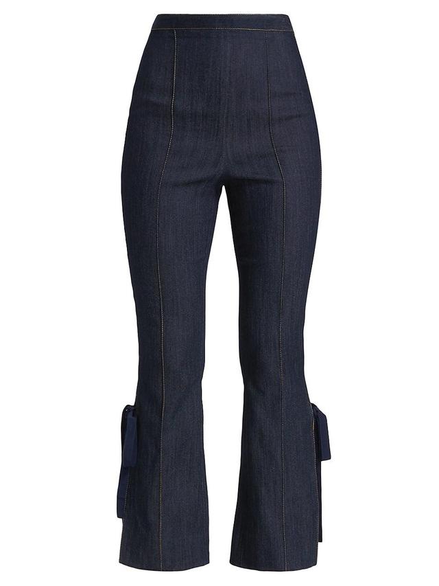 Womens Lou Tied Flare-Leg Jeans Product Image