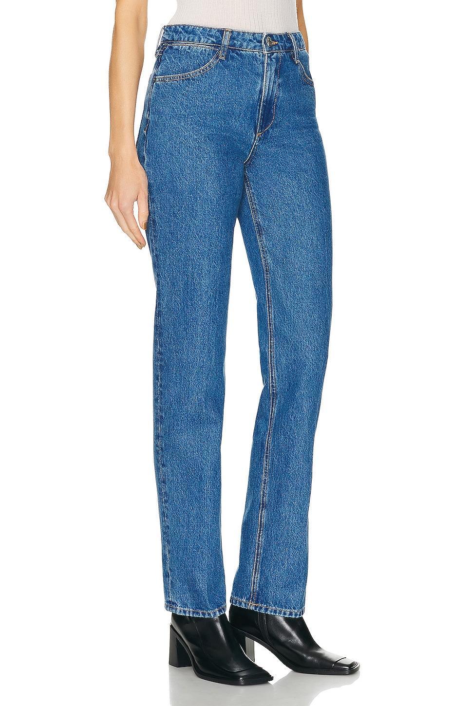 SPRWMN Straight Leg in Coco - Blue. Size 25 (also in 26, 27, 28, 29, 30). Product Image