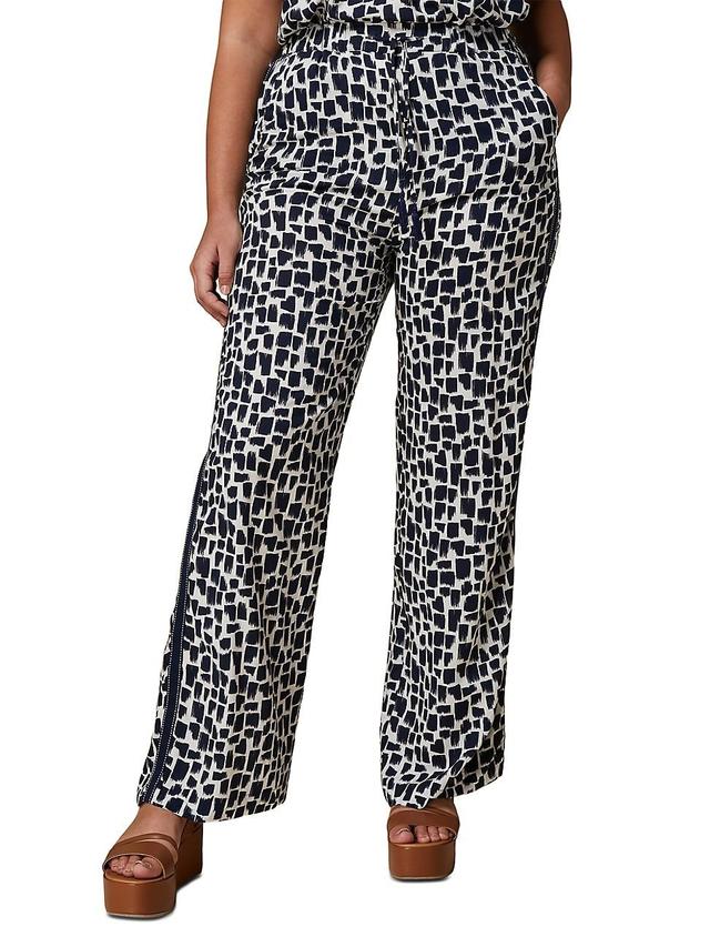 Marina Rinaldi Liriche Abstract Print Pants Product Image