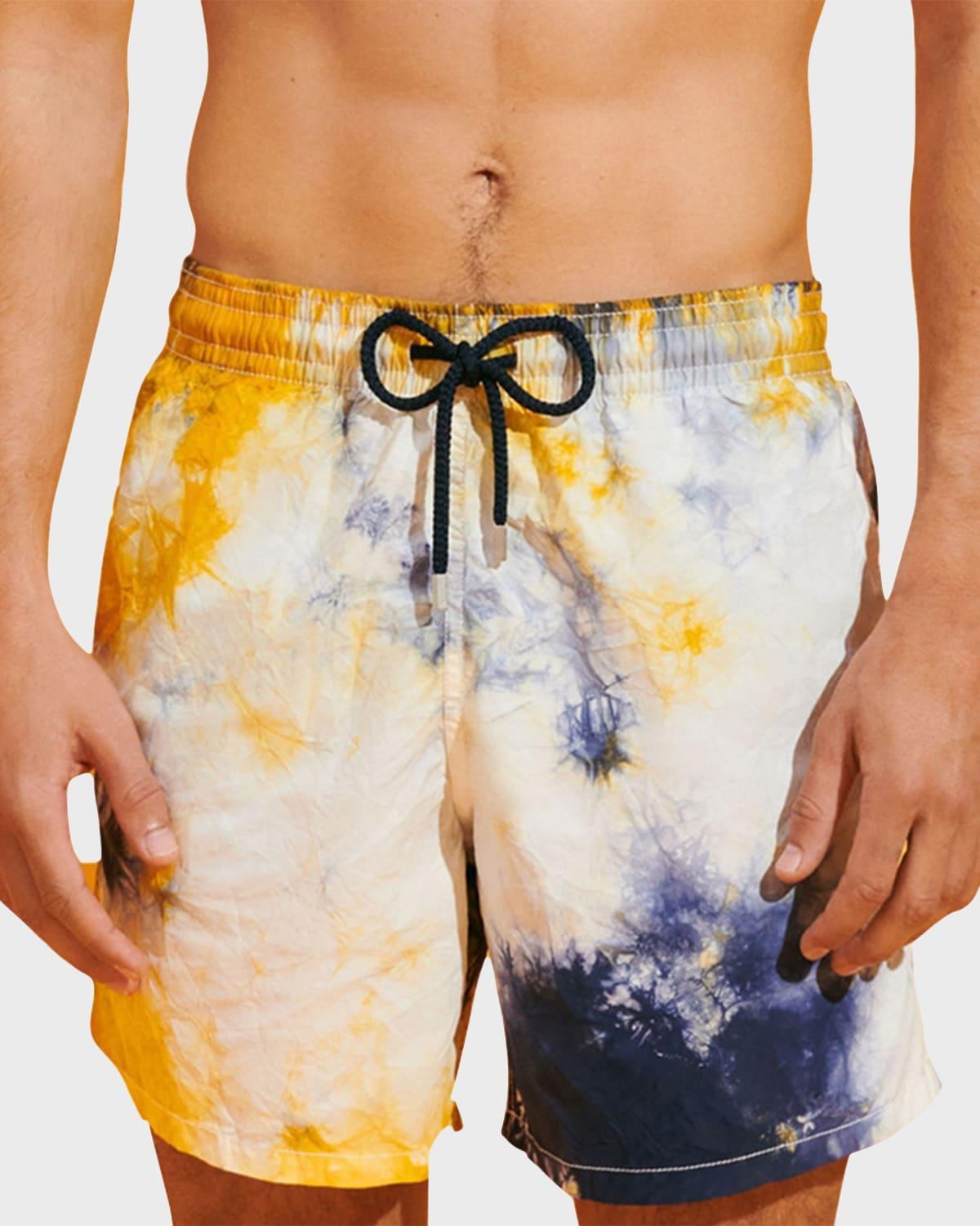 Mens Graphic Drawstring Swim Shorts Product Image