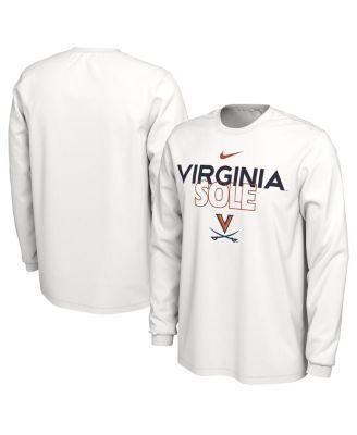 Mens Nike White Virginia Cavaliers On Court Long Sleeve T-shirt Product Image