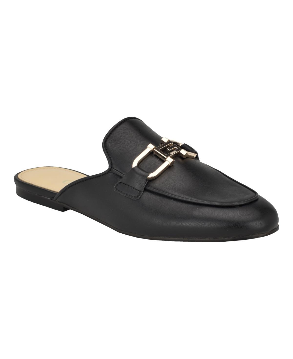 Guess Womens Bommiya Slip On Logo Hardware Mule Loafers Product Image