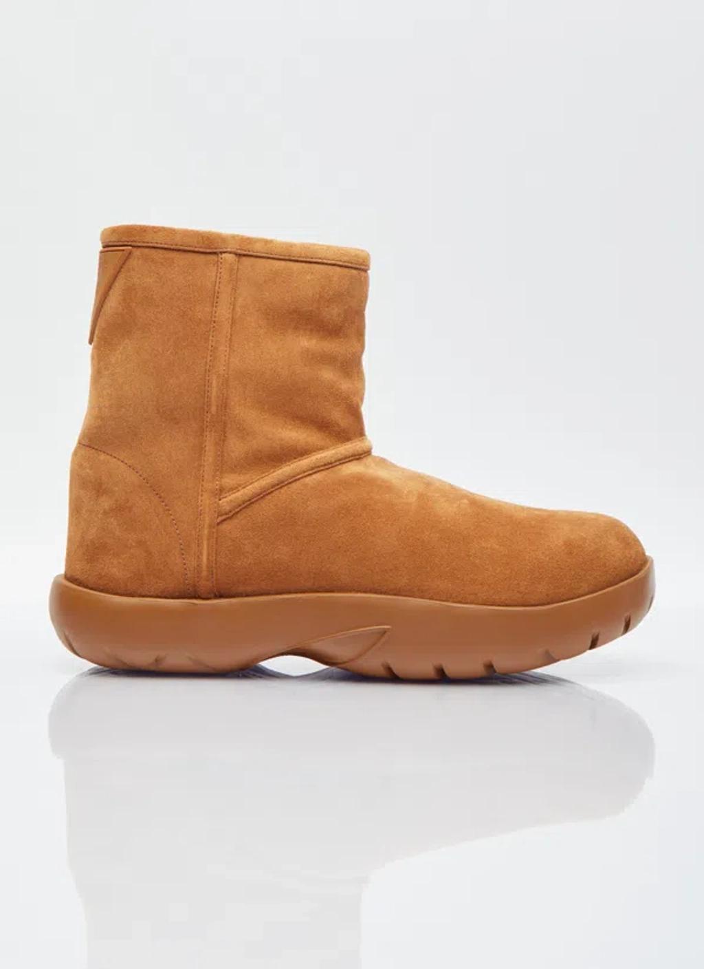 Women Snap Suede Ankle Boot In Brown product image