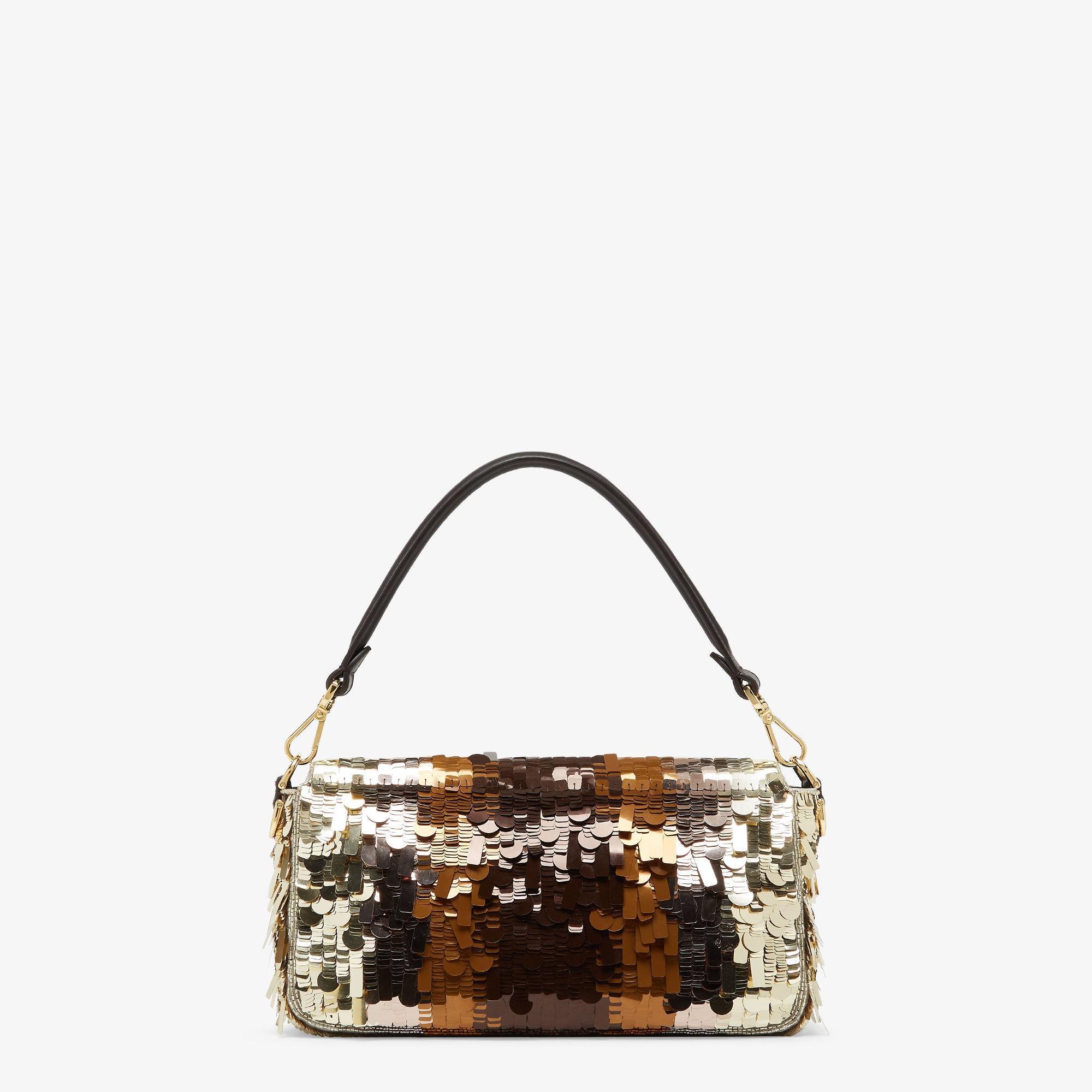 BaguetteMulticolor sequin and leather bag Product Image