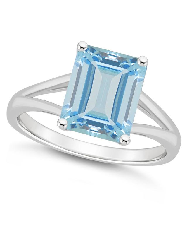 Macys Womens Sky Blue Topaz (4-1/4 ct.t.w.) Ring in Sterling Silver Product Image