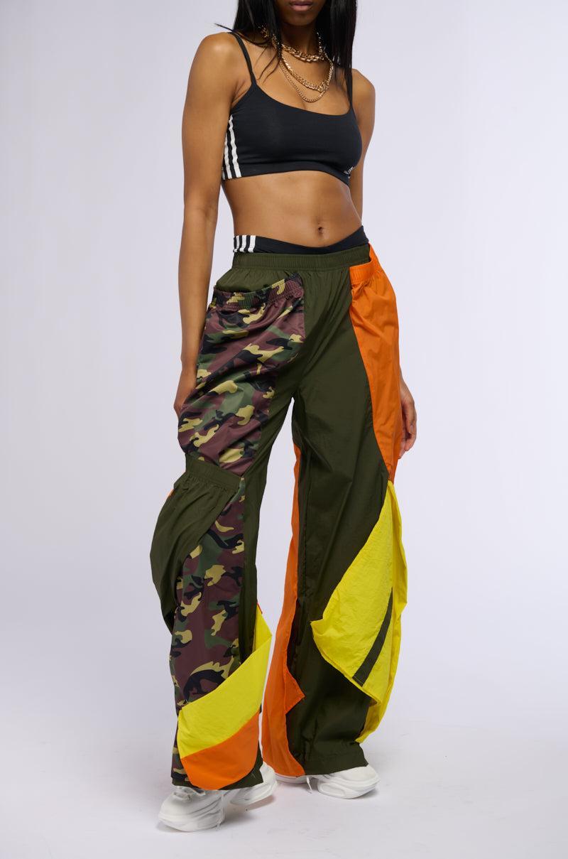 ISA CAMO AND COLORBLOCK NYLON SWEATPANT product image