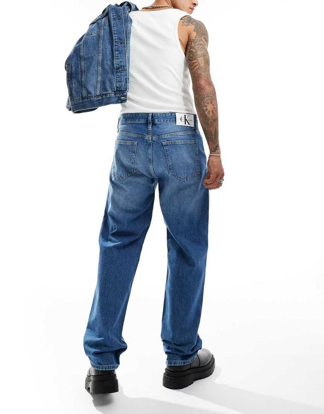 Calvin Klein Jeans 90s straight leg jeans in light wash Product Image