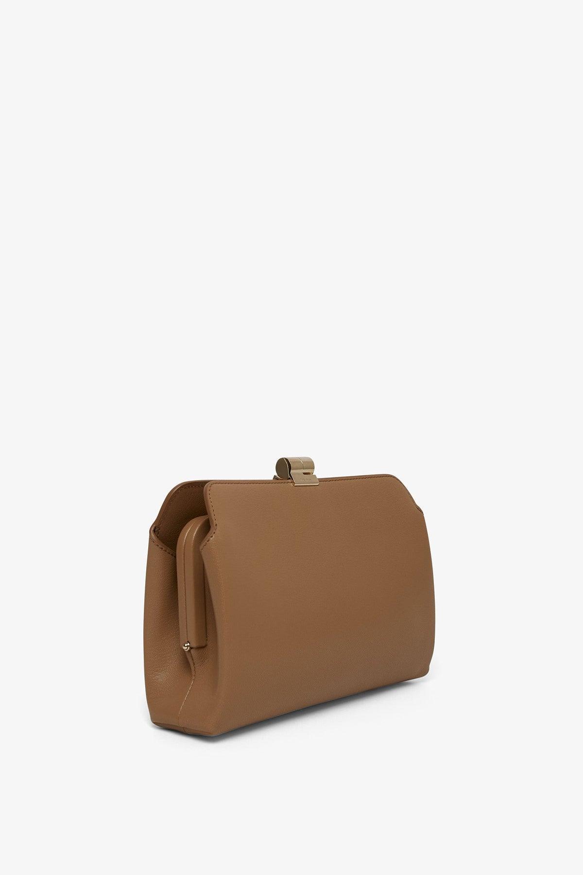 THE ROW Amazon Clutch In Raisin Shg Product Image