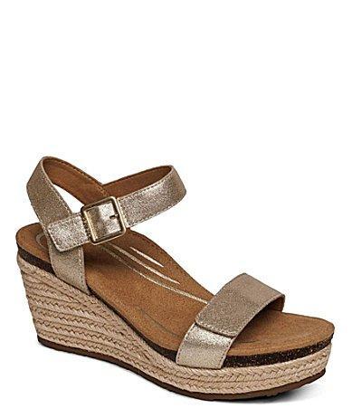 Aetrex Sydney Wedge Espadrille Sandal Product Image