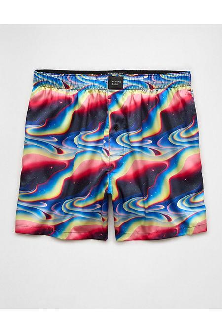 AEO Mens Rainbow Road Satin Pocket Boxer Short Men's Product Image