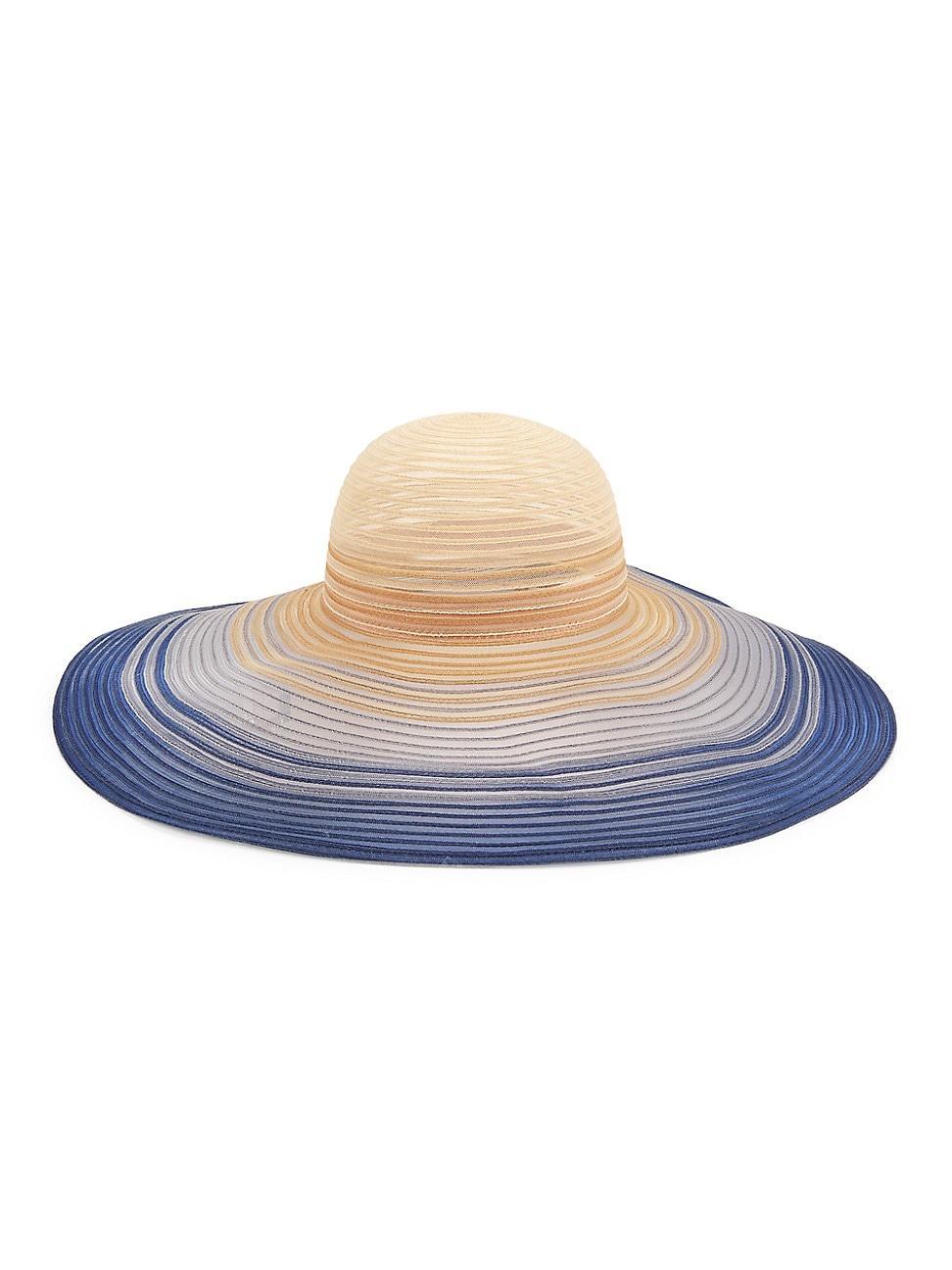 Womens Sunny Wide-Brim Ombr Sun Hat Product Image