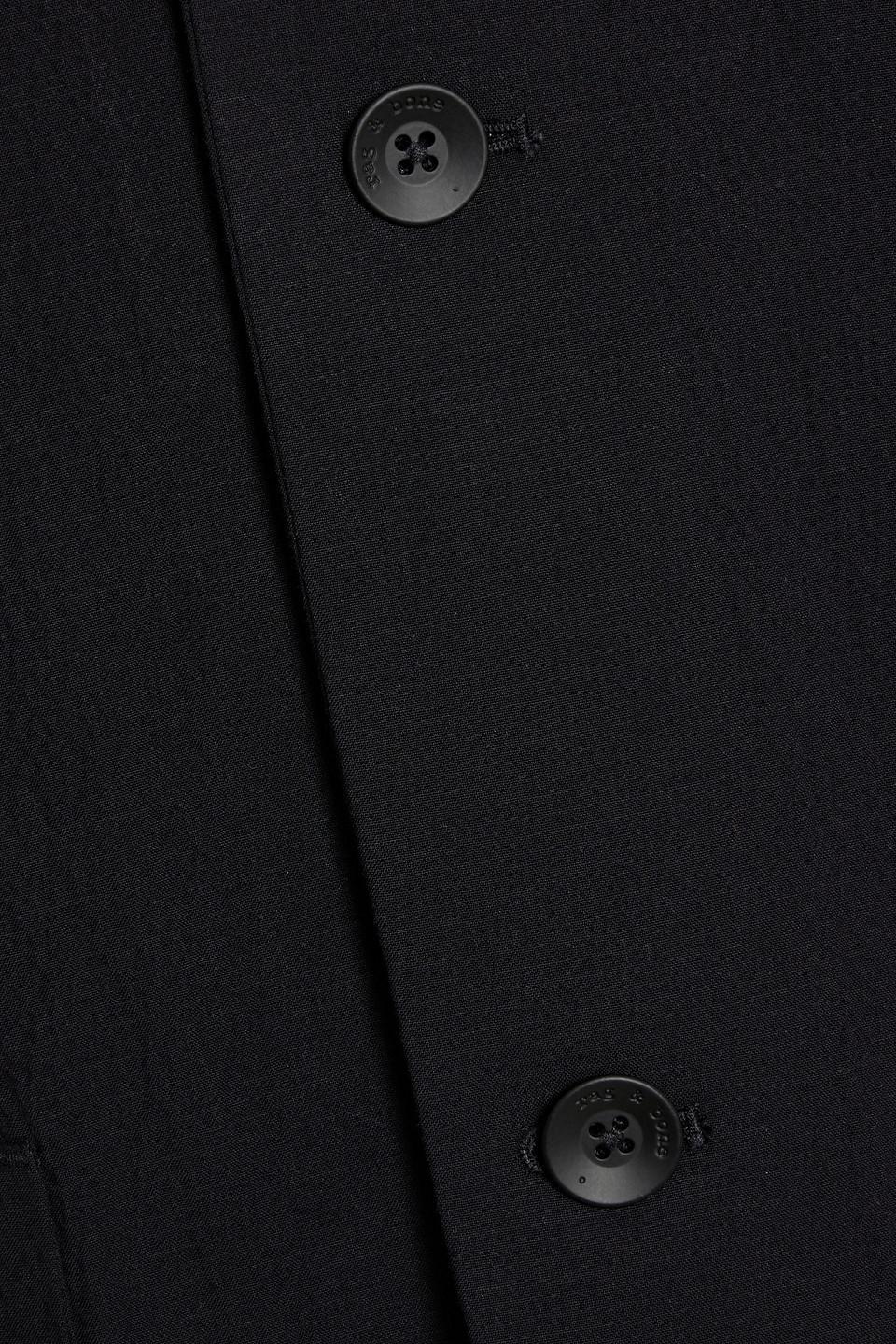 Linden Cotton-blend Seersucker Blazer In Black Product Image