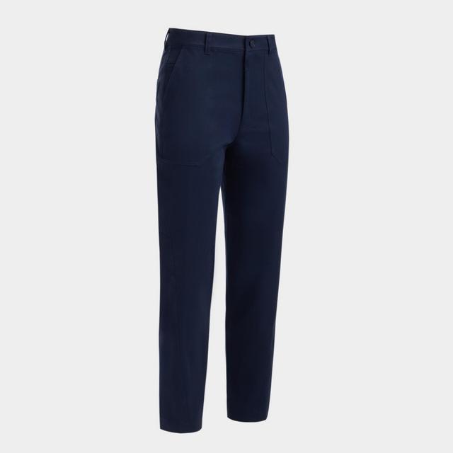 COTTON TWILL HIGH RISE STRAIGHT TAPERED LEG TROUSER Product Image