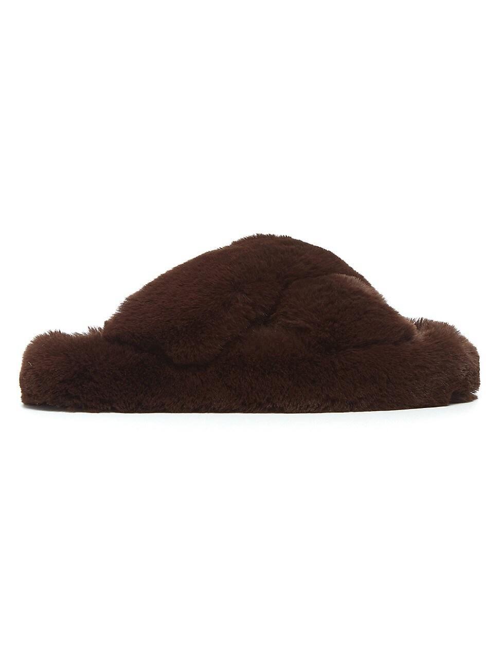 Womens Biba Faux Fur Slippers Product Image