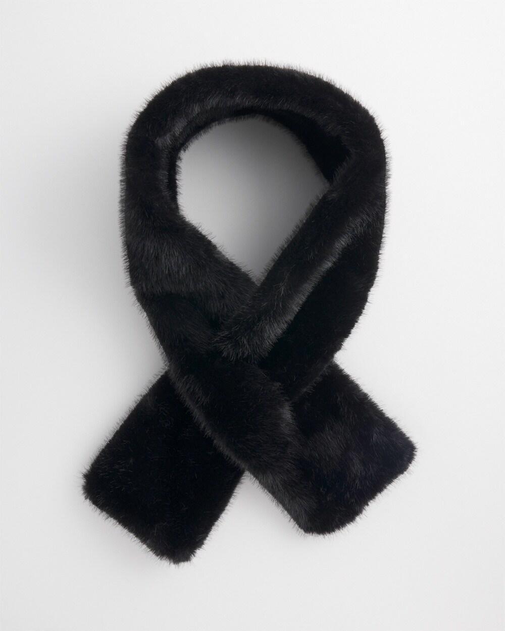 Black Faux Pull-through Scarf product image