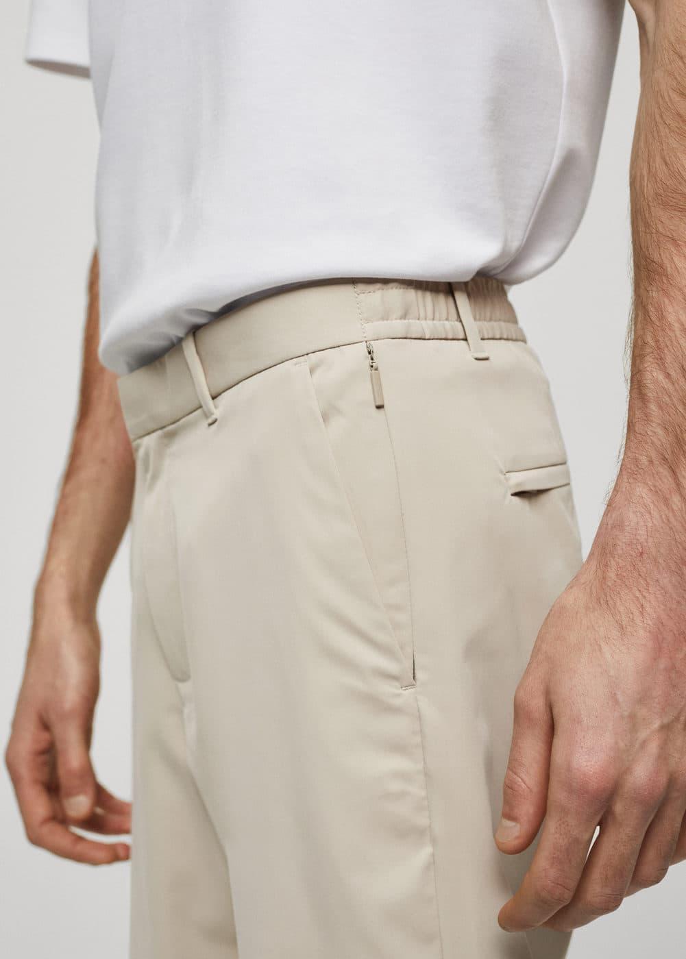 Mango Mens Solotex Slim-Fit Pants Product Image