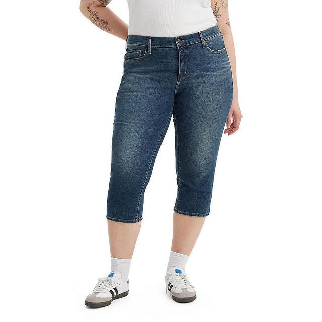 Plus Size Levis 311 Shaping Capris, Womens Dark Blue Product Image