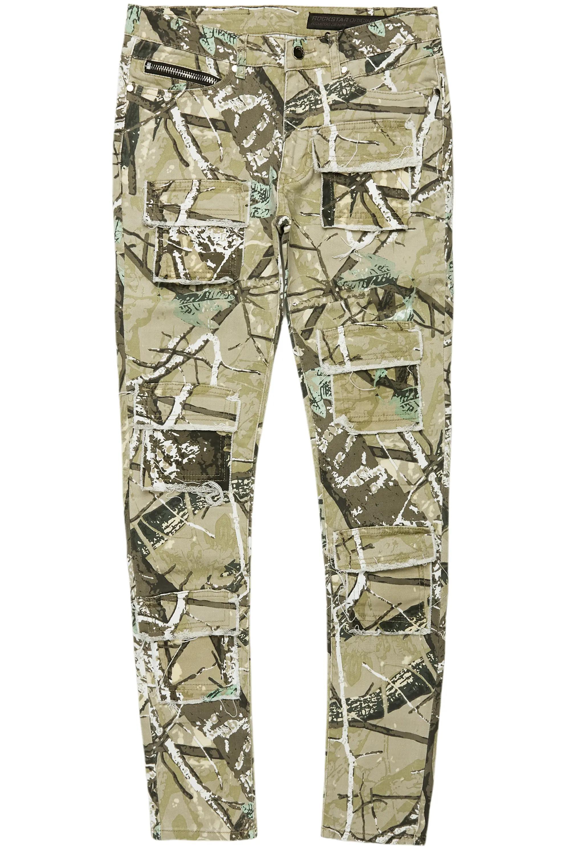 Petrus Tree Camo Slim Fit Jean Male Product Image