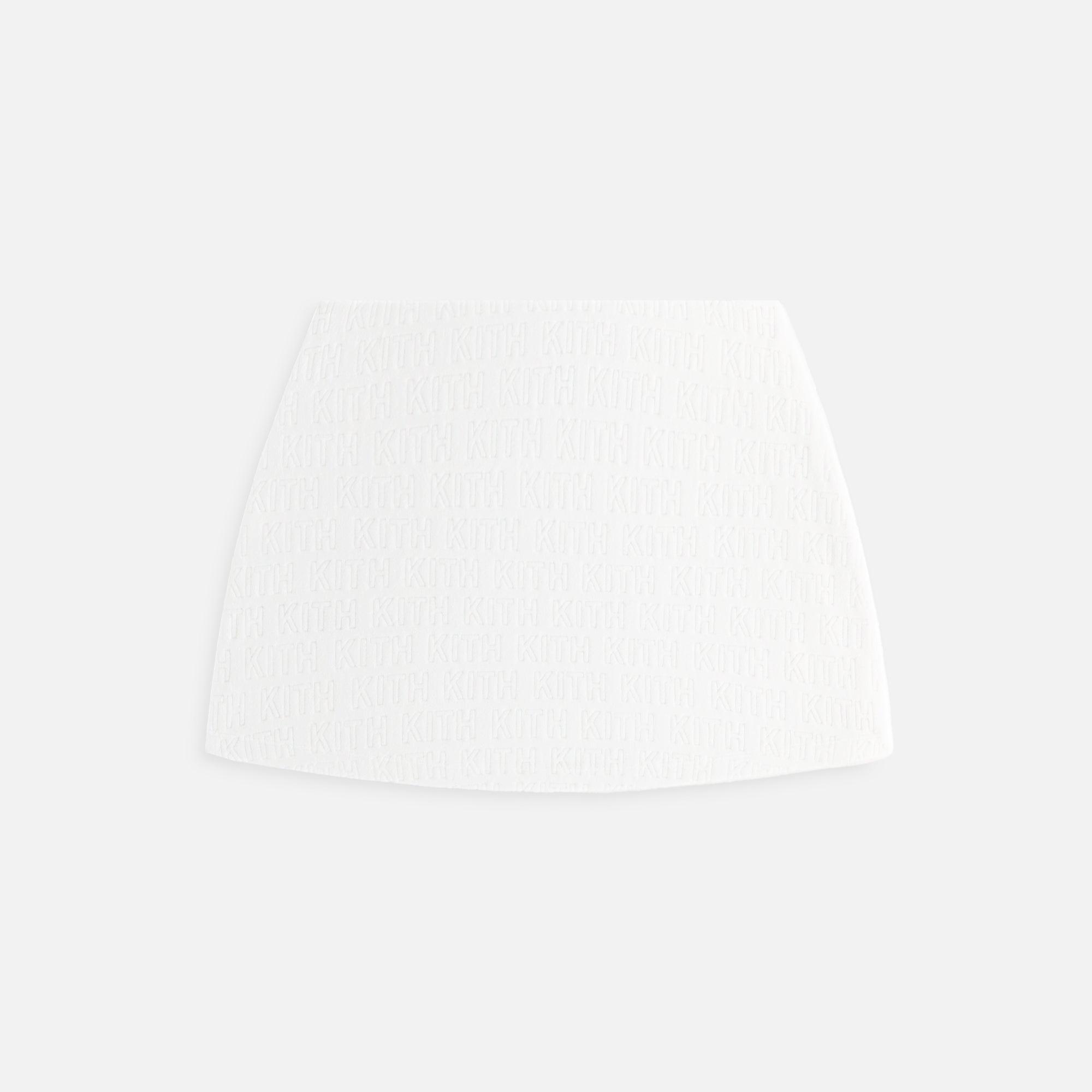 Kith Women Vera Monogram Towel Skirt - White Female Product Image