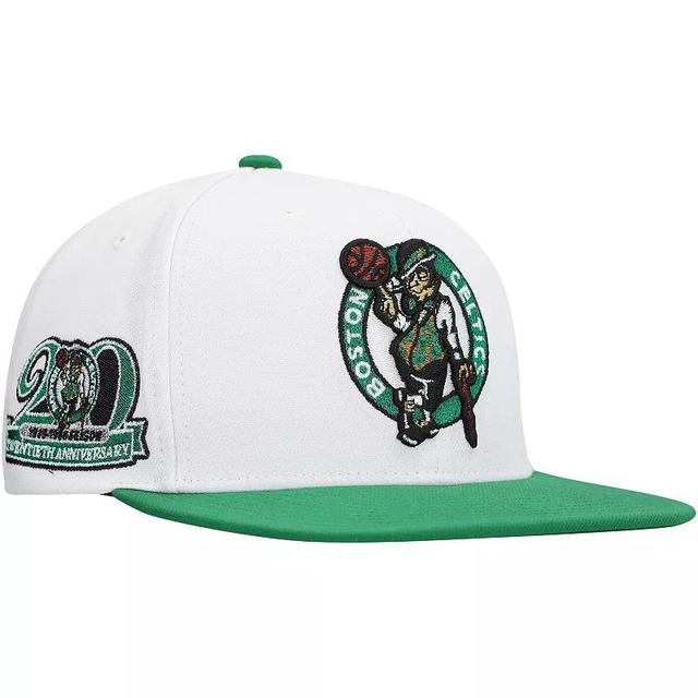 Mens Mitchell & Ness Boston Celtics Soul Logo Shine 2-Tone Snapback Hat Product Image