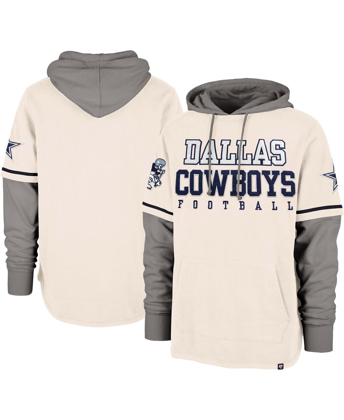 Mens 47 Cream Dallas Cowboys Shortstop Pullover Hoodie Product Image