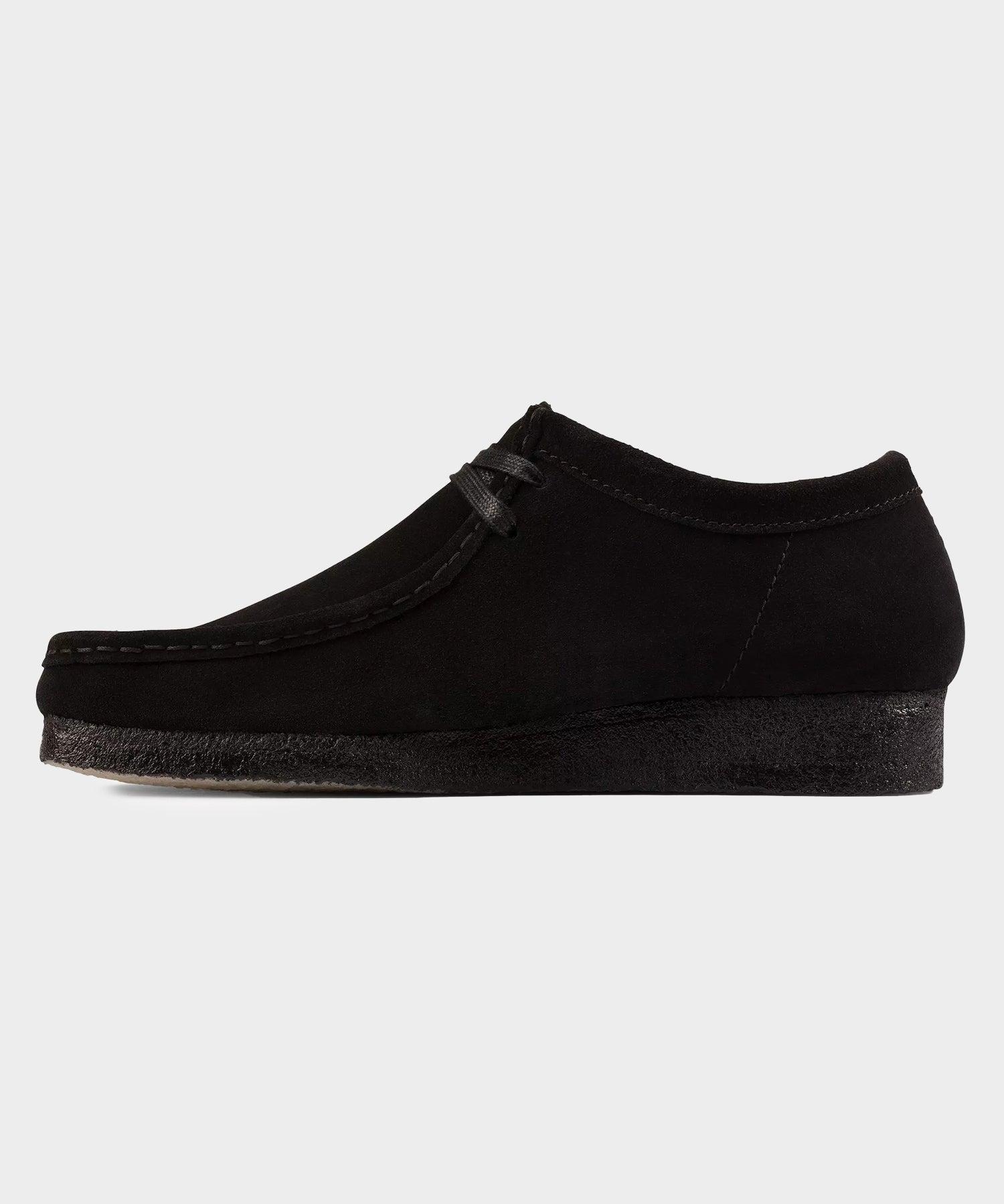 Clarks Wallabee Low in Black Suede Product Image