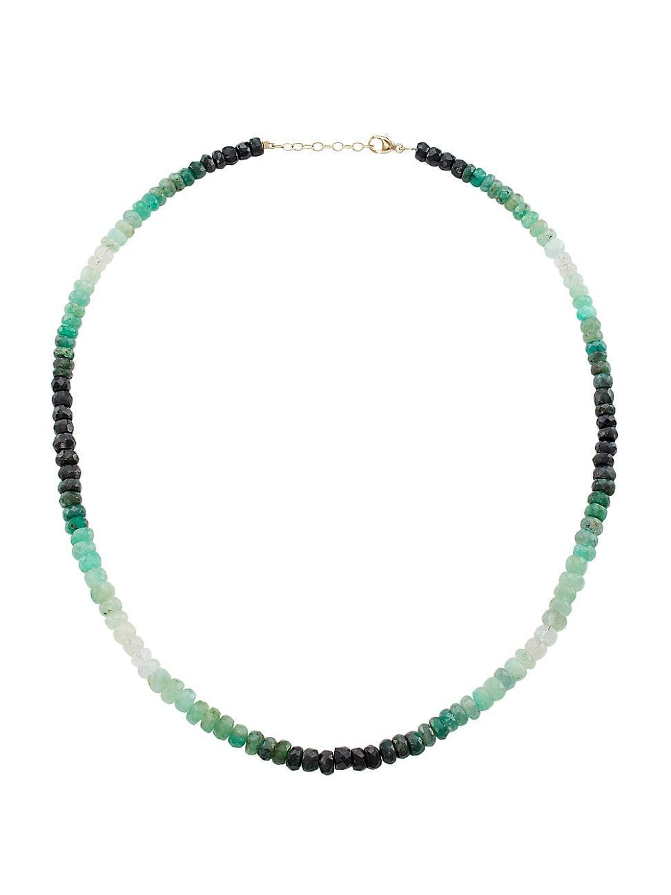 Womens Arizona Emerald Beaded Necklace Product Image